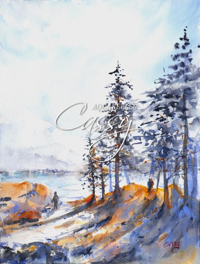 Au Bout du Chemin 2023 - 41 cm X 31 cm